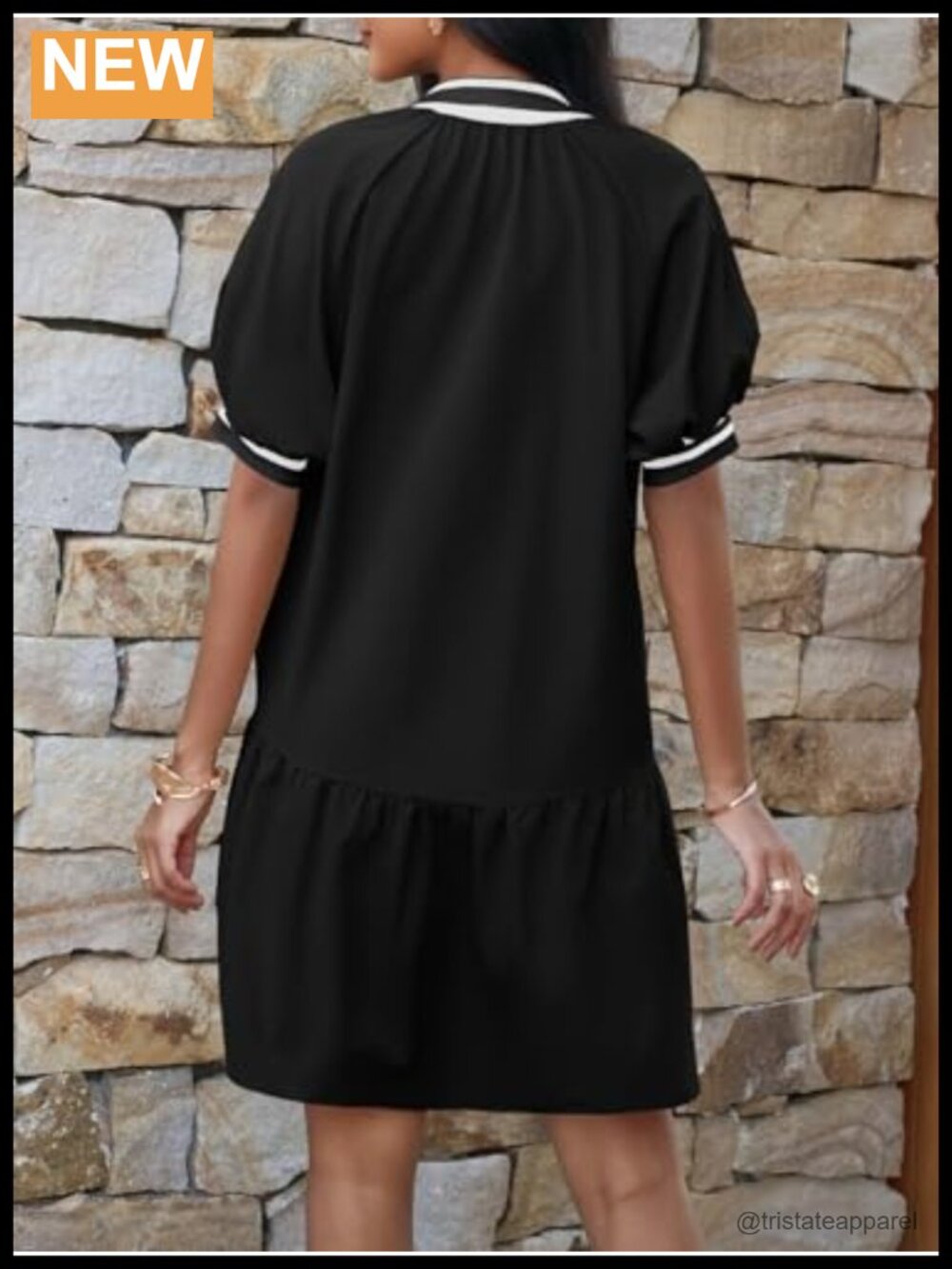 Suede Overall Dress Button Pinafore Jumper Mini Dress Puff Sleeve Half Zip - Picture 2 of 5